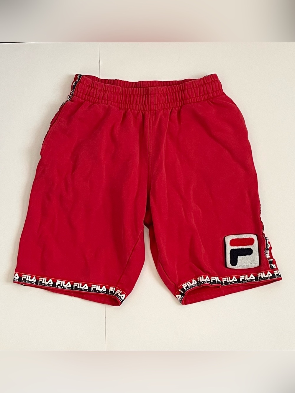 Fila Red Athletic Logo Men's Shorts
